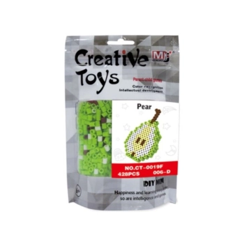 Koraliki do prasowania Wersja 3D, Szablon GRUSZKA Owoce, Saszetka, Prasowanka