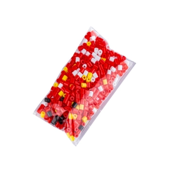 Koraliki do prasowania Wersja 3D, Szablon JABŁKO Owoce, Saszetka, Prasowanka