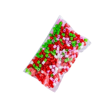 Koraliki do prasowania Wersja 3D, Szablon TRUSKAWKA Owoce, Saszetka, Prasowanka