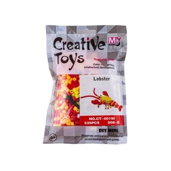 Koraliki do prasowania Wersja 3D, Szablon HOMAR, Saszetka, Prasowanka