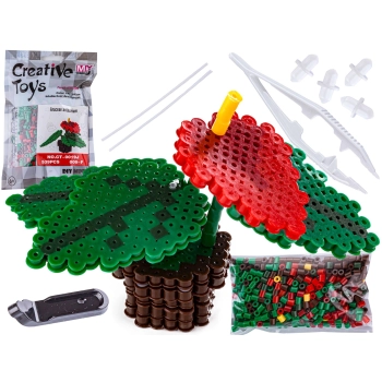 Koraliki do prasowania Wersja 3D, Szablon Kwiatek ANTURIUM, Saszetka, Prasowanka