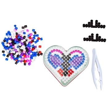 Koraliki do prasowania, Prasowanka, Szablon, Saszetka MOTYL SERCE