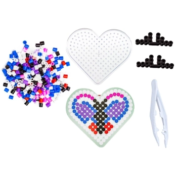 Koraliki do prasowania, Prasowanka, Szablon, Saszetka MOTYL SERCE