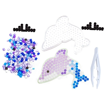 Koraliki do prasowania, Prasowanka, Szablon, Saszetka DELFIN