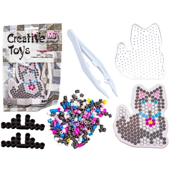 Koraliki do prasowania, Prasowanka, Szablon, Saszetka KOTEK