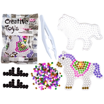 Koraliki do prasowania, Prasowanka, Szablon, Saszetka KONIK, JEDNOROŻEC