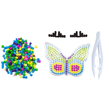 Koraliki do prasowania, Prasowanka, Szablon, Saszetka KOLOROWY MOTYL