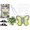 Koraliki do prasowania, Prasowanka, Szablon, Saszetka MOTYL Z CZARNĄ OBWÓDKĄ