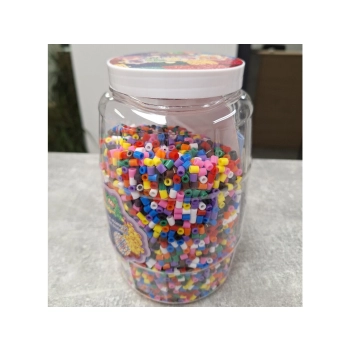 Prasowanka Koraliki Do Prasowania Zestaw 9000 Elementów W Butelce Słoik + 3 Podkładki Szablony Przecena 1