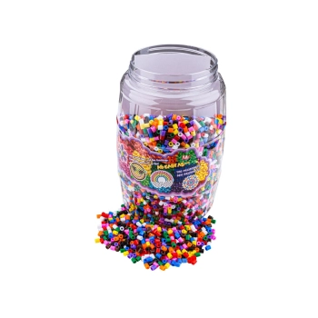 Prasowanka Koraliki Do Prasowania Zestaw 9000 Elementów W Butelce Słoik + 3 Podkładki Szablony Przecena 1