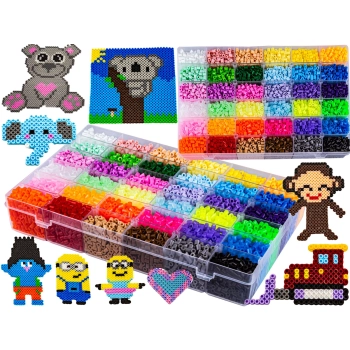 Koraliki Do Prasowania 12000szt, Prasowanka, Koraliki Uzupełniające Do Prasowanek, ORGANIZER 36 Kolorów, Uzupełniacz, Zapas