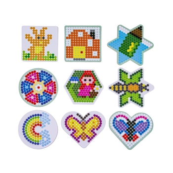 Prasowanka, Koraliki Do Prasowania, Zestaw 5000 Elementów Wiaderko + SZABLONY, 5 Podstawek