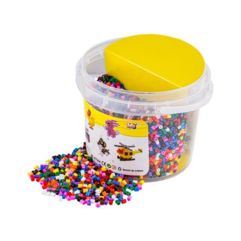 Prasowanka, Koraliki Do Prasowania, Zestaw 5000 Elementów Wiaderko + SZABLONY, 5 Podstawek