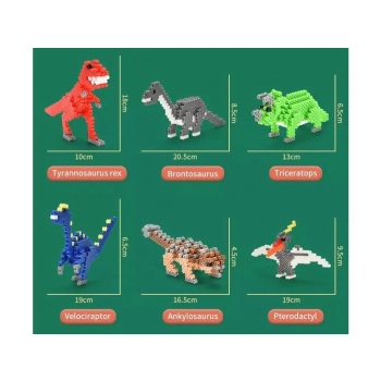 Prasowanka, Koraliki Do Prasowania, Zestaw DINOZAURY 3D 3000 Sztuk