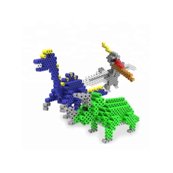 Prasowanka, Koraliki Do Prasowania, Zestaw DINOZAURY 3D 3000 Sztuk