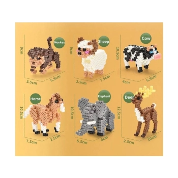Prasowanka, Koraliki Do Prasowania, Zestaw ZWIERZĘTA 3D 3000 Sztuk