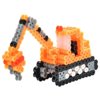 Prasowanka, Koraliki Do Prasowania, Zestaw POJAZDY BUDOWLANE 3D 3000 Sztuk