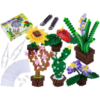 Prasowanka, Koraliki Do Prasowania, Zestaw ROŚLINY 3D 3000 Sztuk