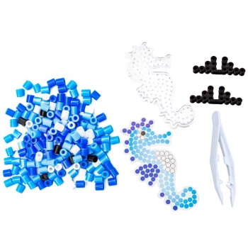 Koraliki Do Prasowania Szablony Ośmiornica, Konik Morski, Zestaw 2000 Elementów, Prasowanka, Kuferek