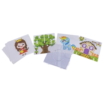 Prasowanka, Koraliki Do Prasowania, Zestaw 10000 Elementów ŚWIECĄCE W CIEMNOŚCI Szablony