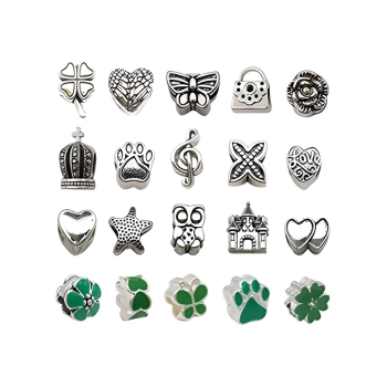 Zestaw Do Tworzenia Robienia Biżuterii, Bransoletek, Charmsy, Zawieszki, Koraliki ODCIENIE ZIELENI + Etui