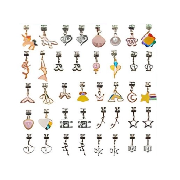 Zestaw Do Tworzenia Robienia Biżuterii, Bransoletek, Charmsy, Zawieszki, Koraliki TĘCZOWO-RÓŻOWY MIX + Etui