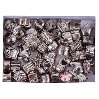 Zestaw Do Tworzenia Robienia Biżuterii, Bransoletek, Charmsy, Zawieszki, Koraliki MIX