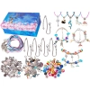 Zestaw Do Tworzenia Robienia Biżuterii, Bransoletek, Charmsy, Zawieszki, Koraliki w paski, MIX