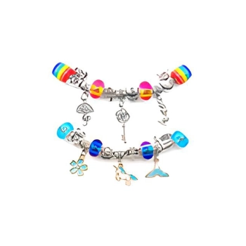 Zestaw Do Tworzenia Robienia Biżuterii, Bransoletek, Charmsy, Zawieszki, Koraliki w paski, MIX