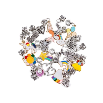 Zestaw Do Tworzenia Robienia Biżuterii, Bransoletek, Charmsy, Zawieszki, Koraliki MIX