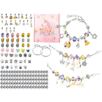 Zestaw Do Tworzenia Robienia Biżuterii, Bransoletek, Charmsy, Zawieszki, Koraliki MIX