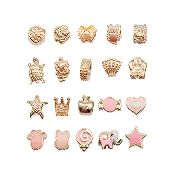 Zestaw Do Tworzenia Robienia Biżuterii, Bransoletek, Charmsy, Zawieszki, Koraliki ODCIENIE RÓŻU