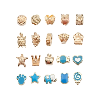 Zestaw Do Tworzenia Robienia Biżuterii, Bransoletek, Charmsy, Zawieszki, Koraliki ODCIENIE NIEBIESKIEGO