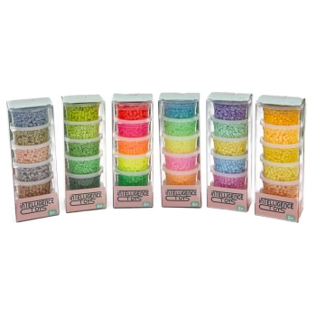 Prasowanka, Prasowanki, ZESTAW Koraliki Uzupełniające Do Prasowania, 36 Kolorów, Zapas 18000szt