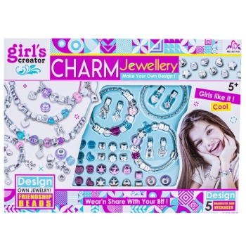Zestaw Do Tworzenia Robienia Biżuterii, Bransoletek, Charmsy, Zawieszki