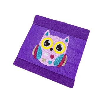 Kreatywny Zestaw, Wyszywanka, Pluszowa PODUSZKA Do Szycia DIY JASIEK Z Cekinami SOWA