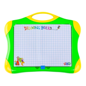 Wielofunkcyjna tablica magnetyczna 2w1, Pisak, Magnesy - literki, cyferki