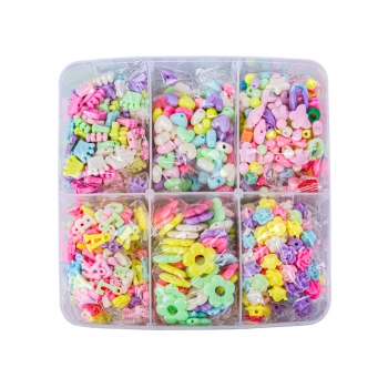 Zestaw Do Tworzenia Robienia Biżuterii, Bransoletek, Charmsy, Zawieszki, Koraliki 400el. Kuferek