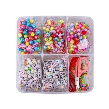Zestaw Do Tworzenia Robienia Biżuterii, Bransoletek, Charmsy, Zawieszki, Koraliki 400el. Kuferek