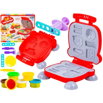 Kreatywny zestaw z masą plastyczną, ciastolina PRZYGOTUJ HAMBURGERA