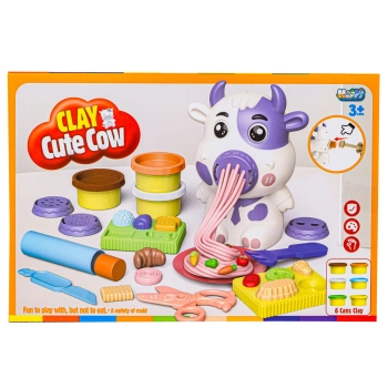 Kreatywny zestaw z masą plastyczną, ciastolina WESOŁA KRÓWKA