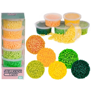 Koraliki Do Prasowania 3000szt, Prasowanki, Do Prasowanek, 6 Kolorów, Zapas - ODCIENIE ŻÓŁTEGO I ZIELONEGO