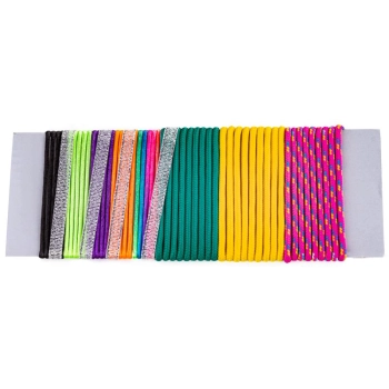 Zestaw Do Tworzenia Biżuterii, Bransoletek, Kolorowe Sznurki + Akcesoria