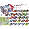 Auta Resoraki 25 Szt. Samochody w kuferku + Podkładka + Akcesoria, Zestaw samochodów wyścigowych
