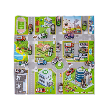 Auta Resoraki 25 Szt. Samochody w kuferku + Podkładka + Akcesoria, Zestaw samochodów wyścigowych