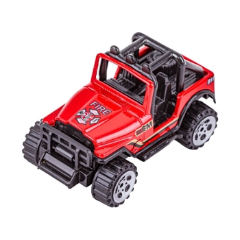 Metalowe Pojazdy Uprzywilejowane, Auta, Resoraki 6 Sztuk Zestaw 1:64 STRAŻ POŻARNA, WÓZ STRAŻACKI