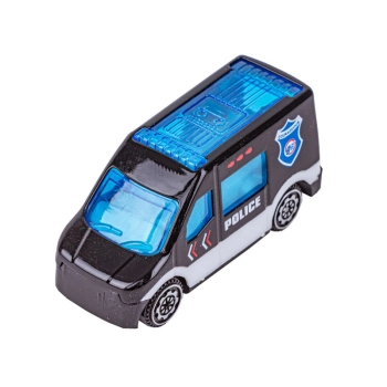 Metalowe Pojazdy Uprzywilejowane, Auta, Resoraki 6 Sztuk Zestaw 1:64 POLICJA, RADIOWÓZ