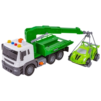 Multifunkcyjna Ciężarówka, Laweta, Dźwig, Transporter + Samochód 1:16