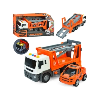 Multifunkcyjna Ciężarówka, Laweta, Transporter + Samochód Pomoc Drogowa 1:16 Auto Przecena 1