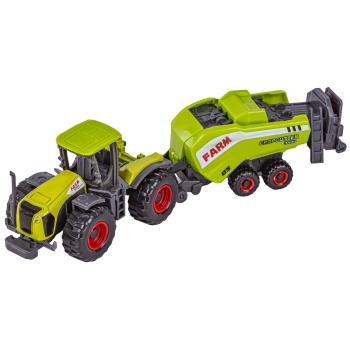 Zestaw Maszyn Rolniczych, Farma, Autka Traktory Resoraki + Akcesoria